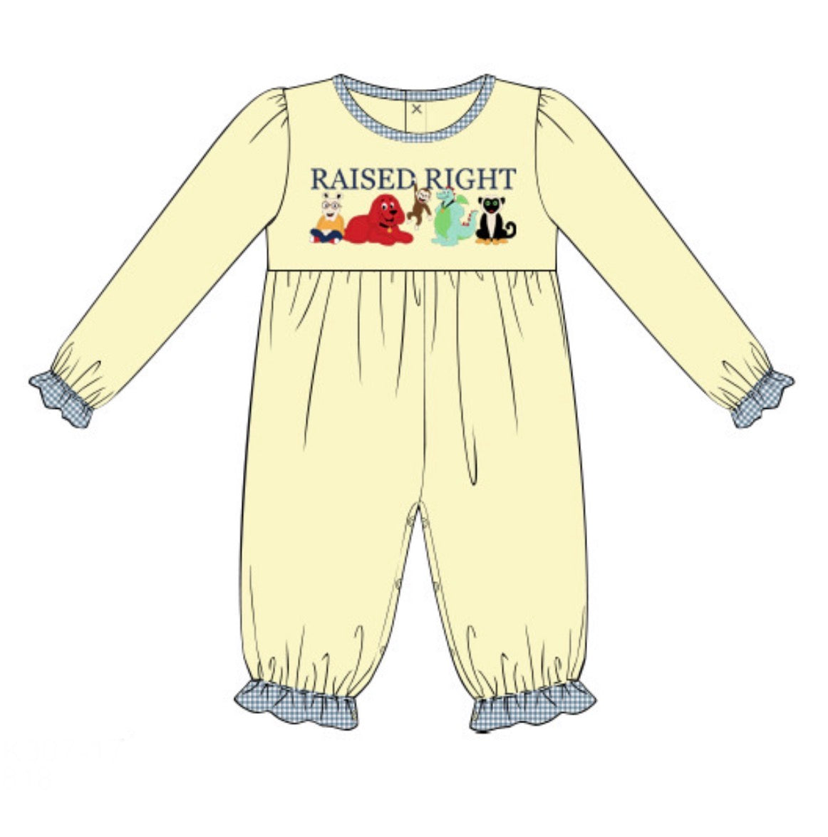PO57 Raised Right Girl Romper