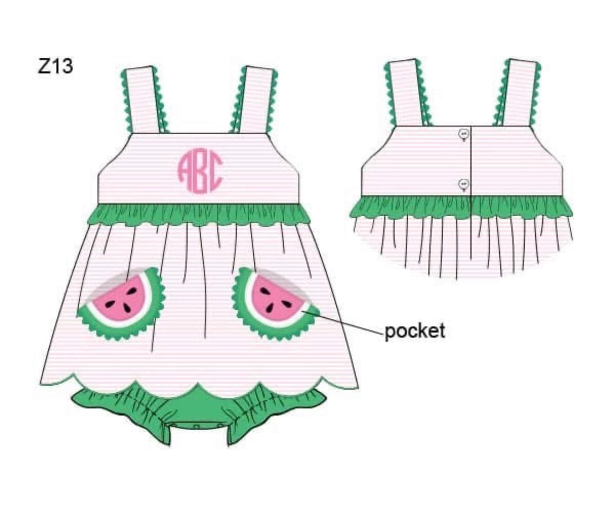PO48 Melon Pocket Skirted Bubble