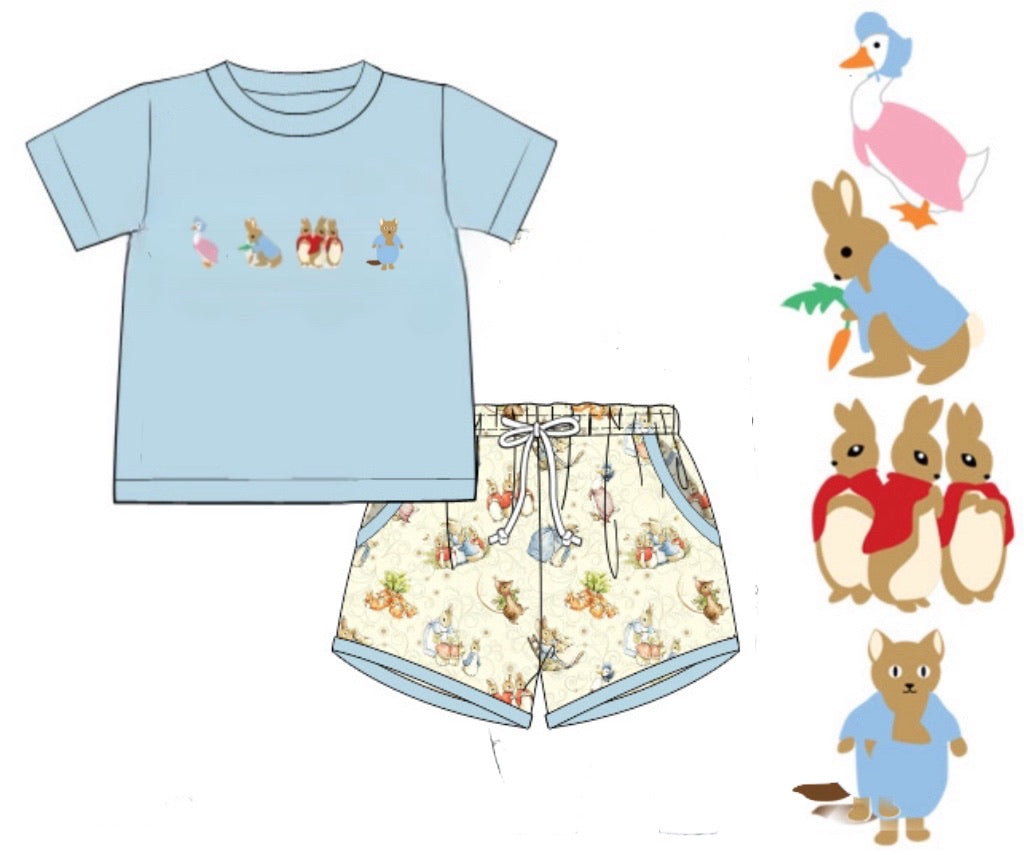 PO57 Peter Rabbit Boy Short Set