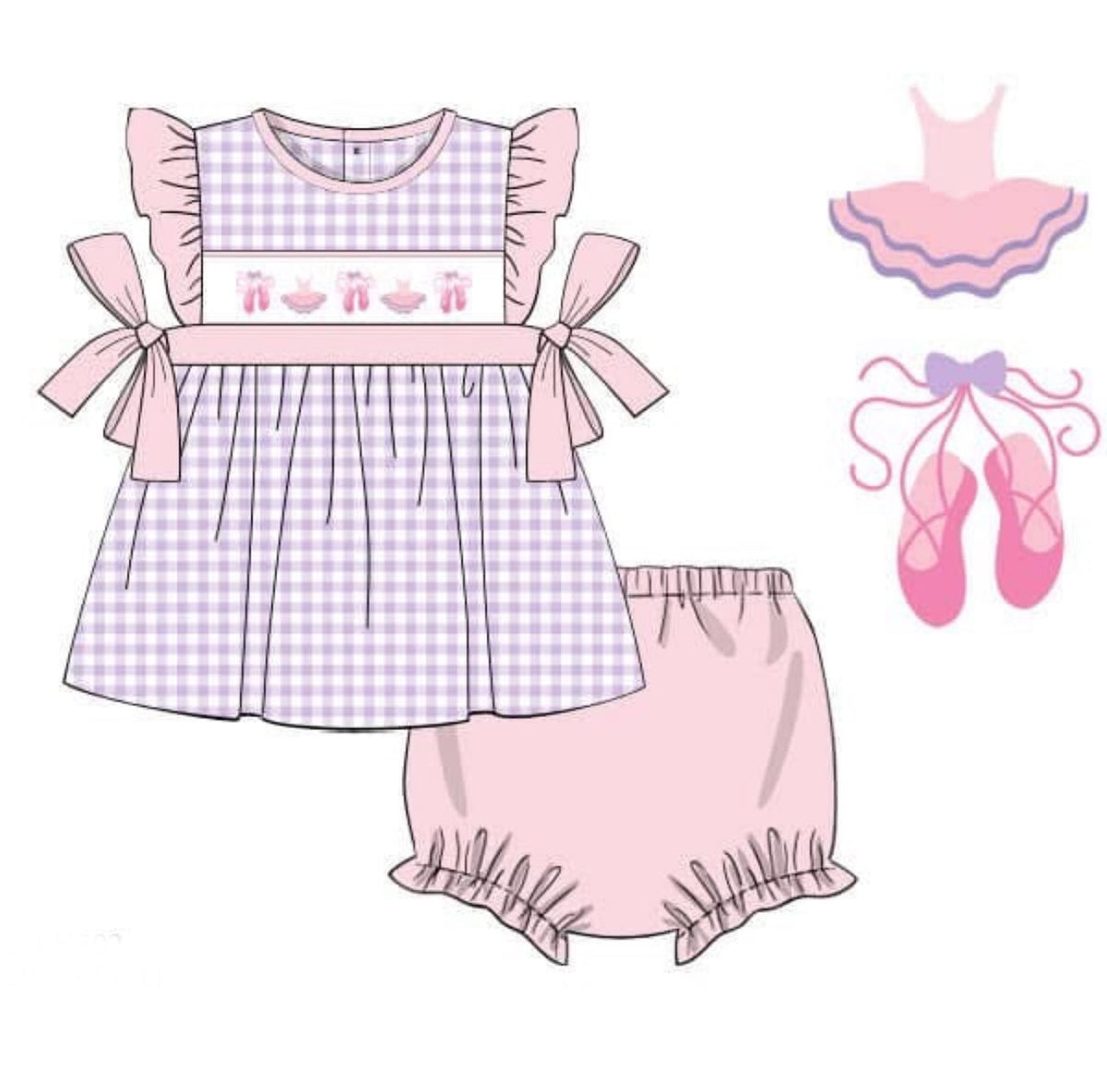 PO46 For the Girls - Recital Day Bloomer Set