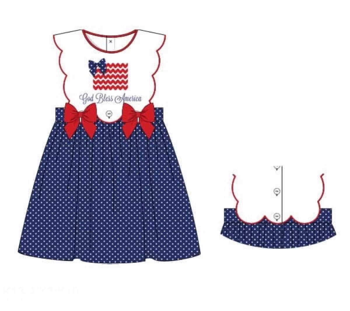 PO48 God Bless America Dress