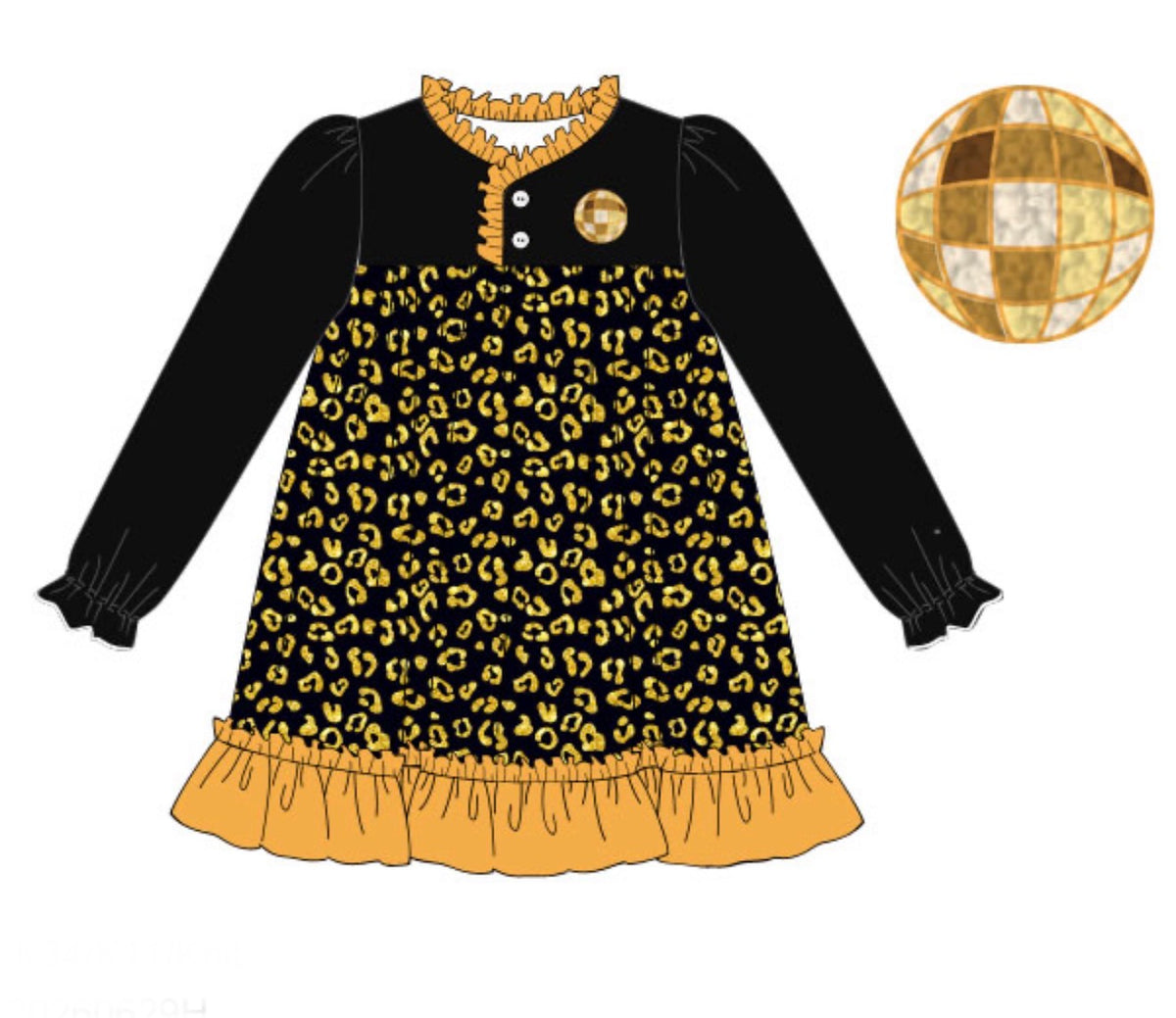 PO55 Midnight Countdown PJs Gown