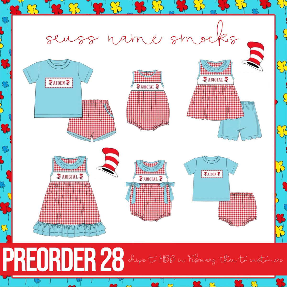 PO28 Suess Name Smocks