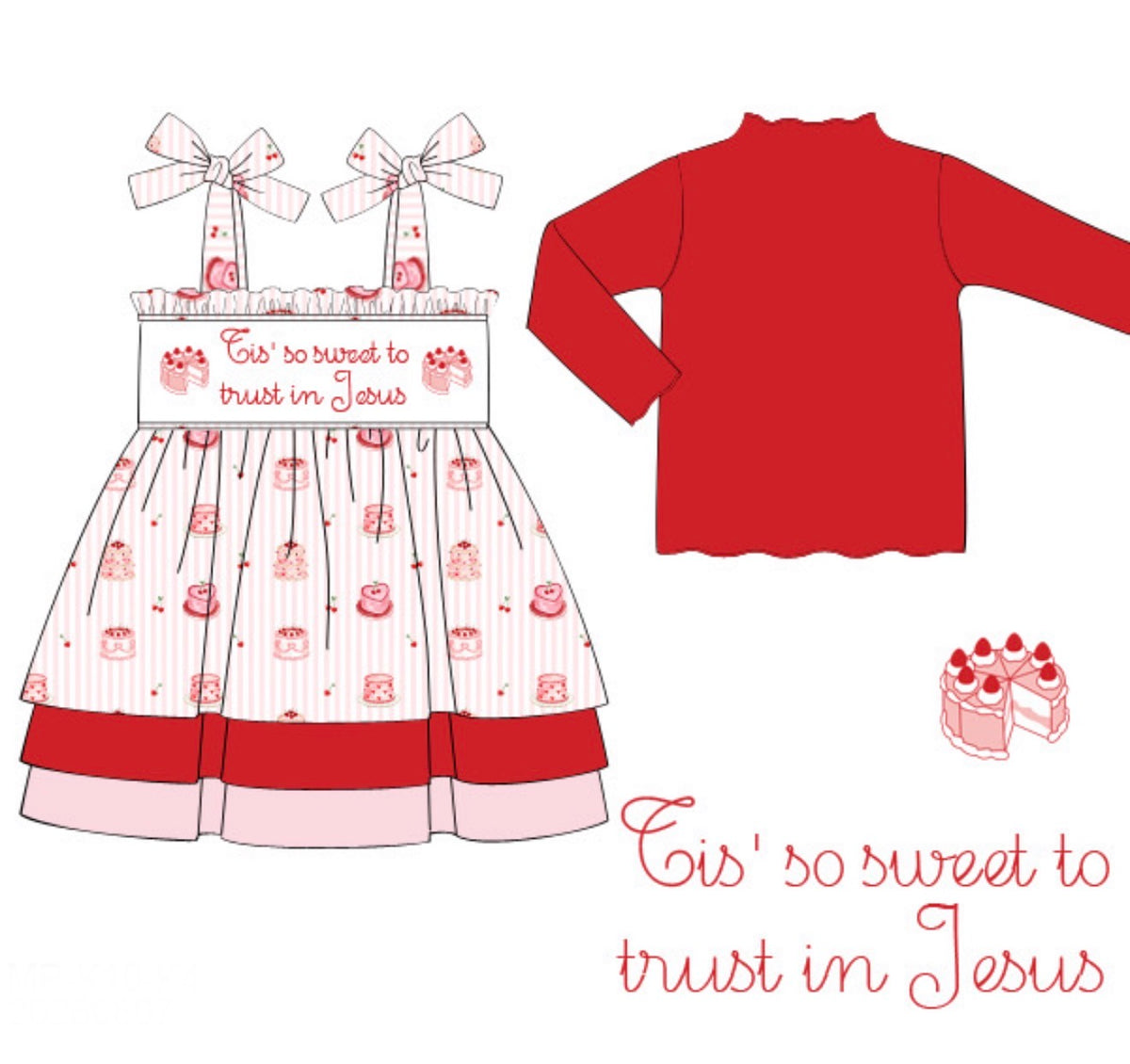 PO56 Trust in Jesus Dress Set