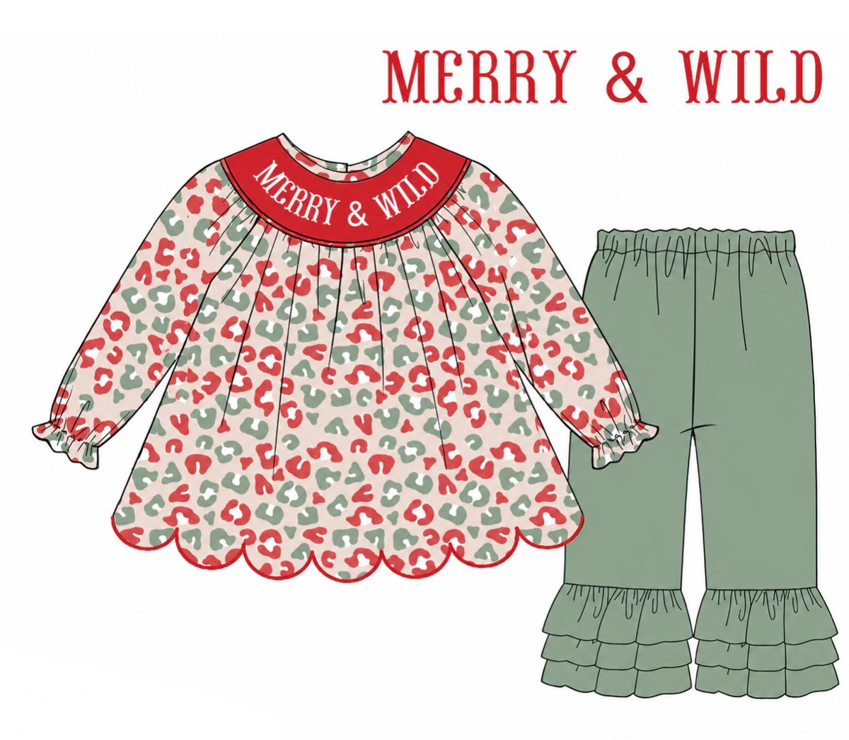 PO54 Merry & Wild Pant Set