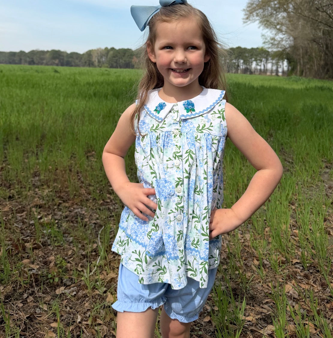 Hallie’s Hydrangeas Girl Set