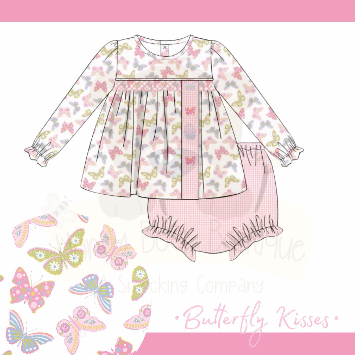 PO54.5 Butterfly Kisses Diaper Set