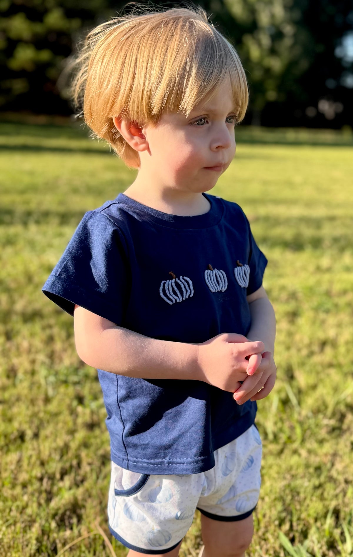 Bullion Pumpkin Stitch Knit Set