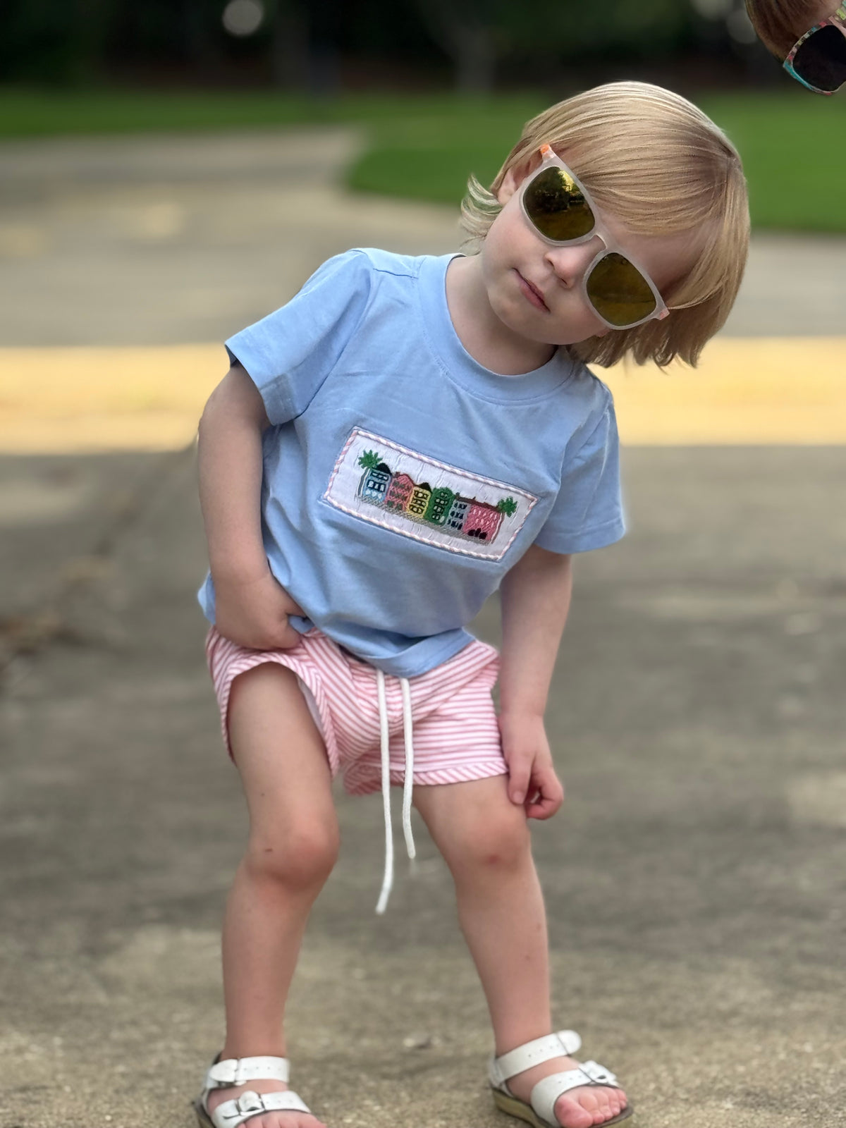 Rainbow Row Shorts Set