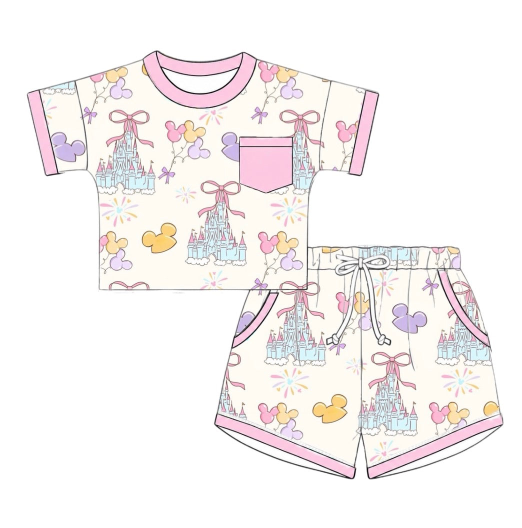 PO58 Girls Loungewear Short Set - Magical Moments