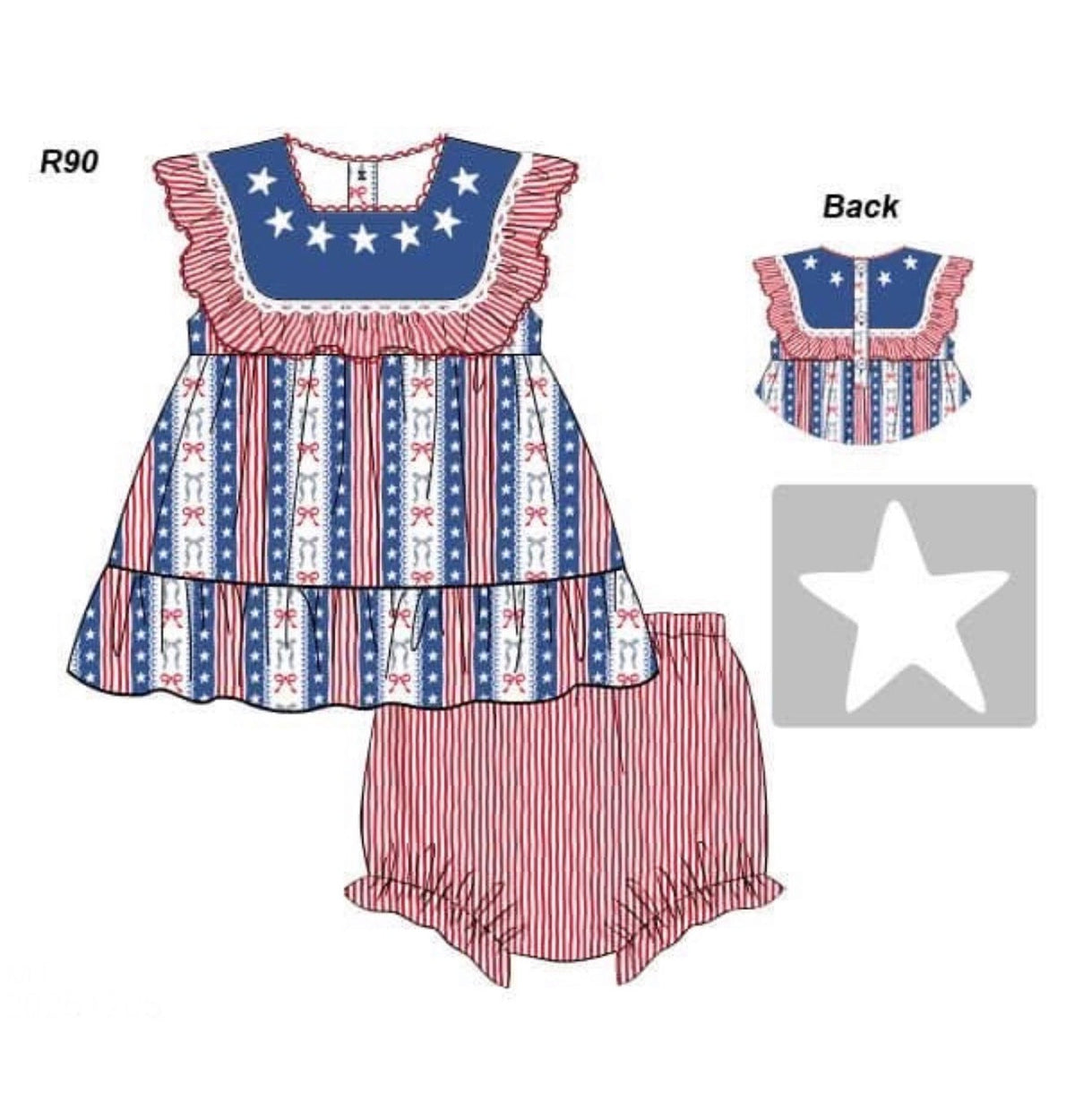PO48 Old Glory Bloomer Set