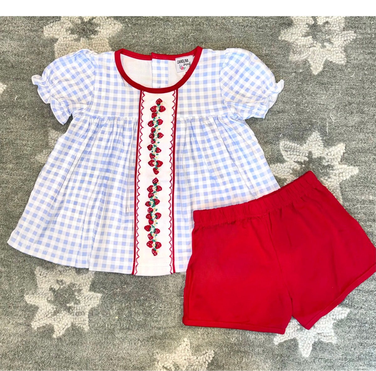 Strawberry Babe Shorts Set