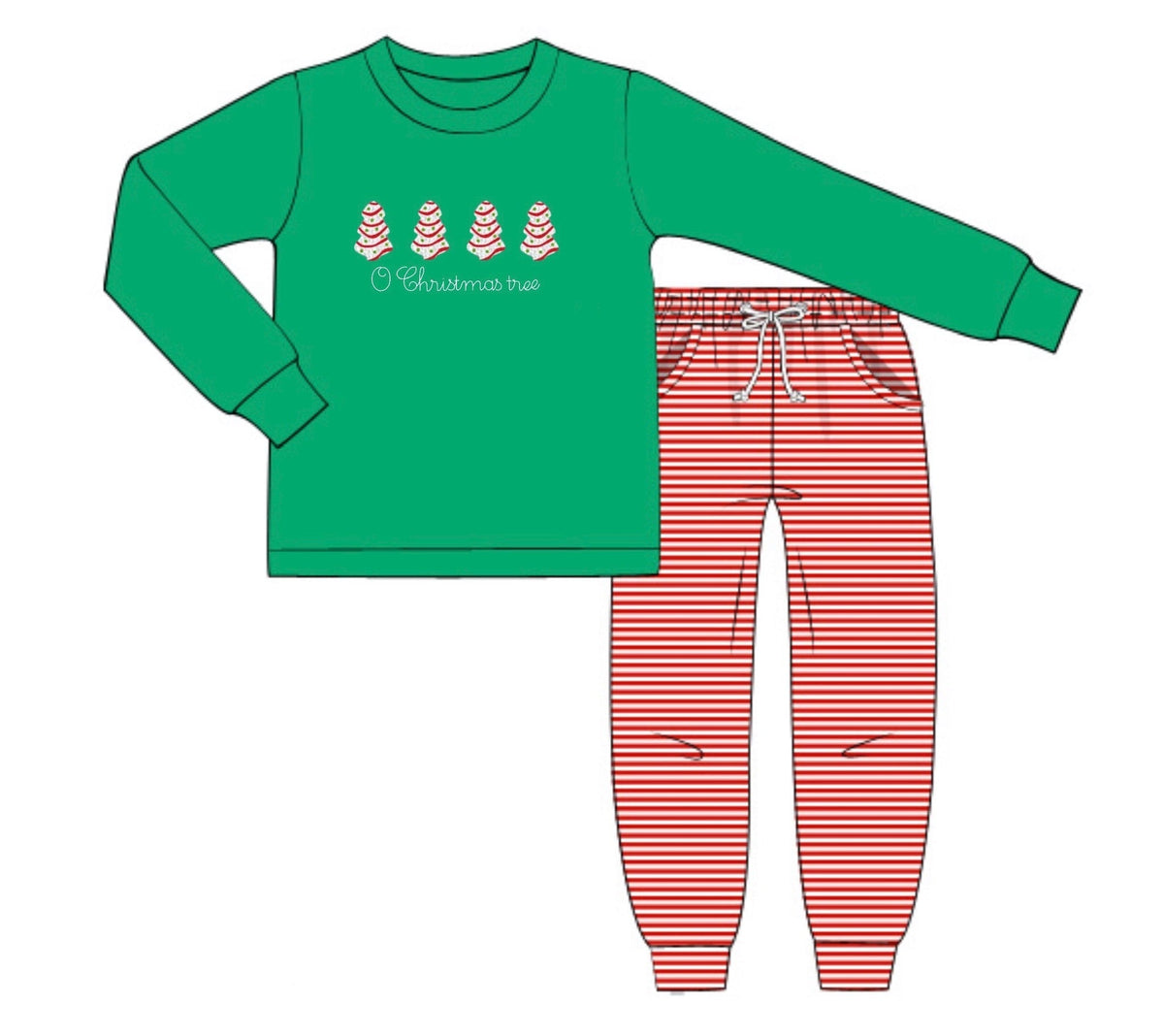 PO54 French Knot Tree Cakes Jogger Set