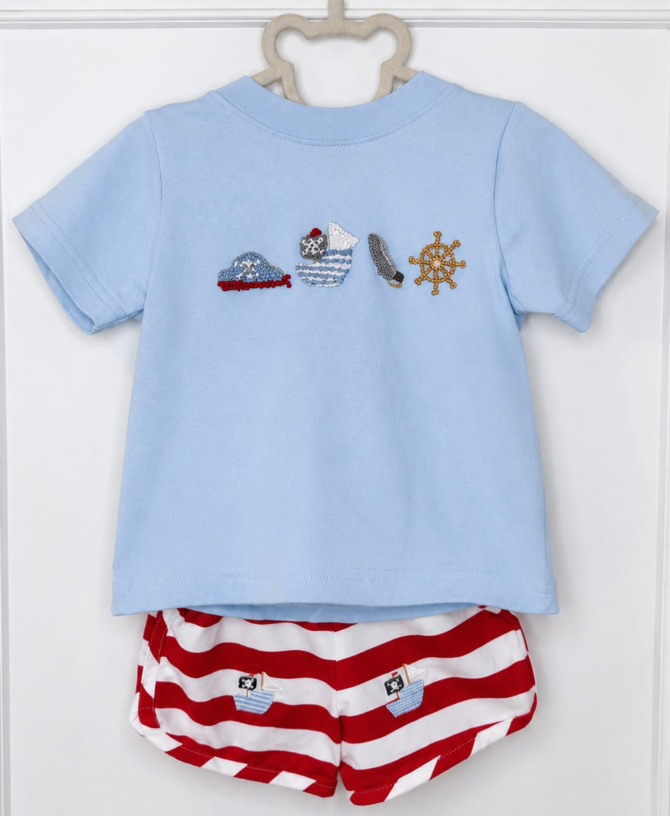 Pirates Life For Me Shorts Set