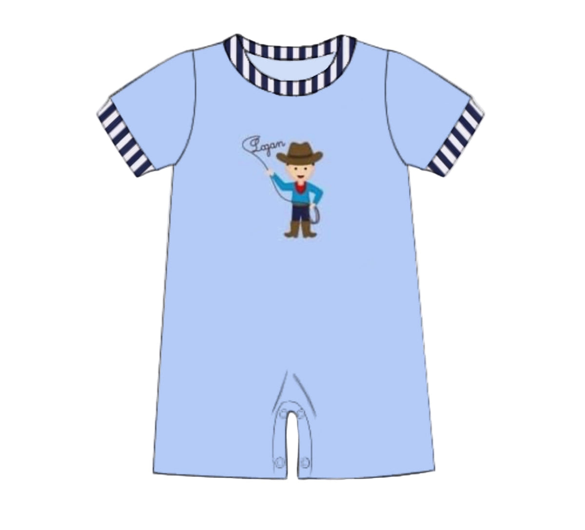 PO44 Bows & Lassos Romper