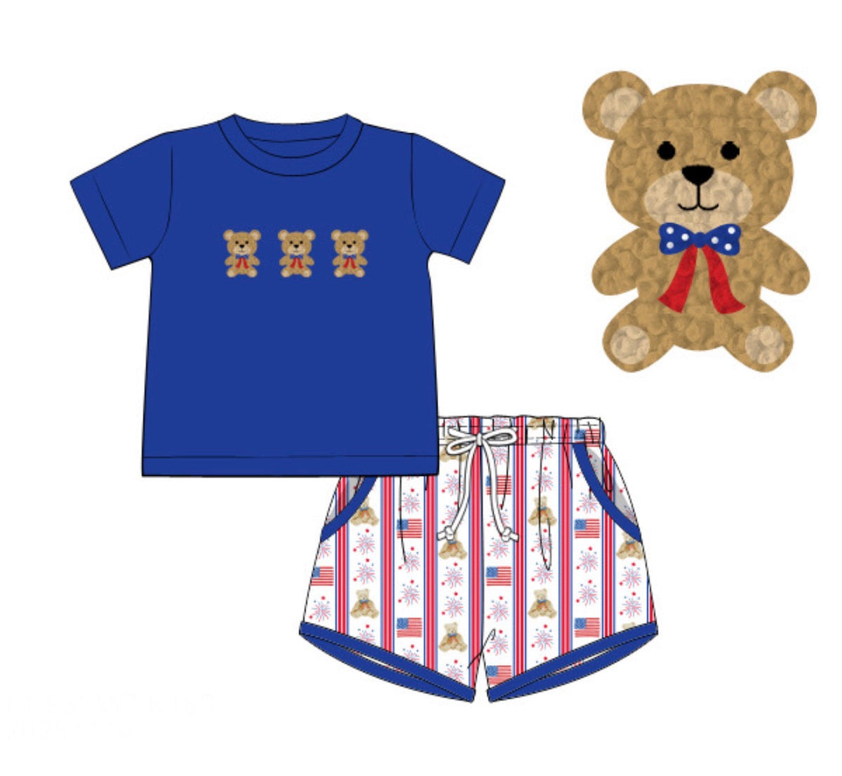 PO48 Old Glory Short Set