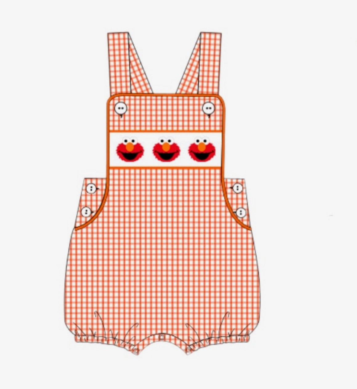 PO49 Smocked Elmo Bubble