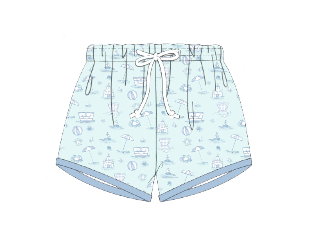 PO46 Beach Toile Swim Trunks