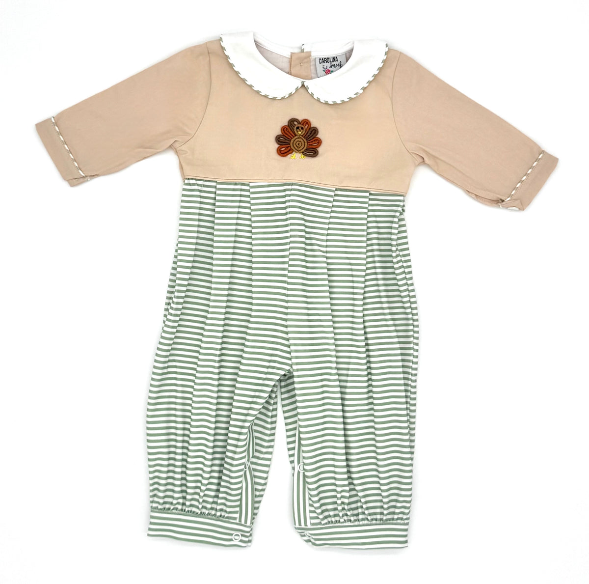 Bullion Stitch Turkey Romper