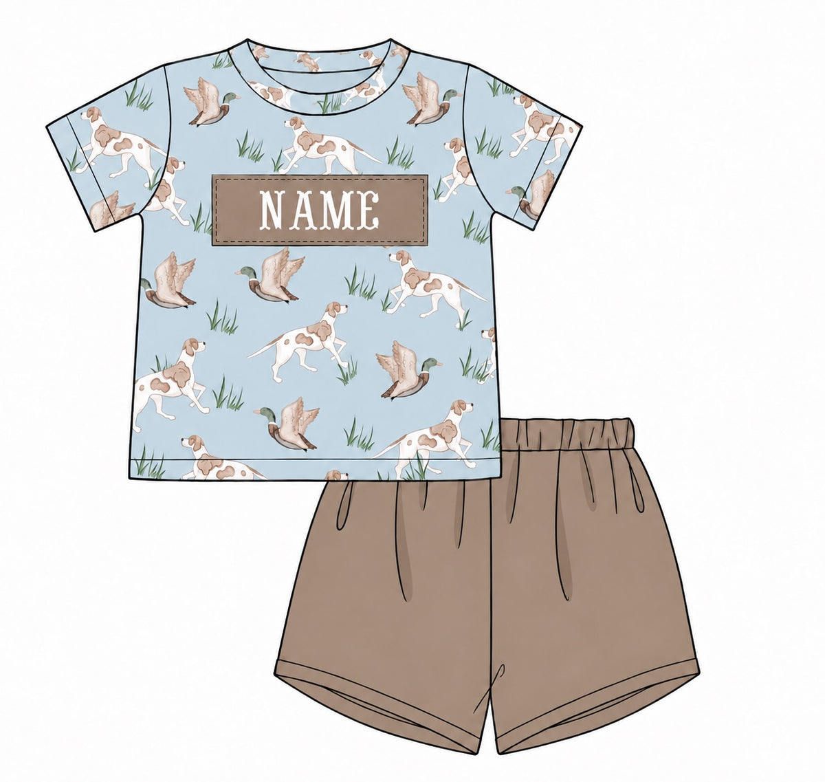 PO57 For the Boys - Mallard Short Set