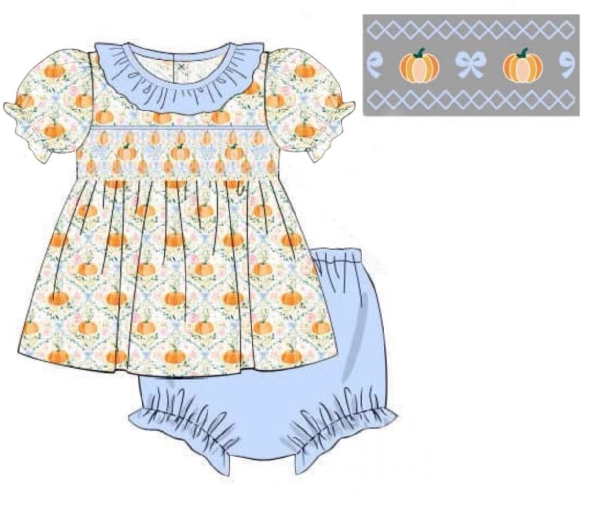 Pumpkin Trellis Bloomer Set