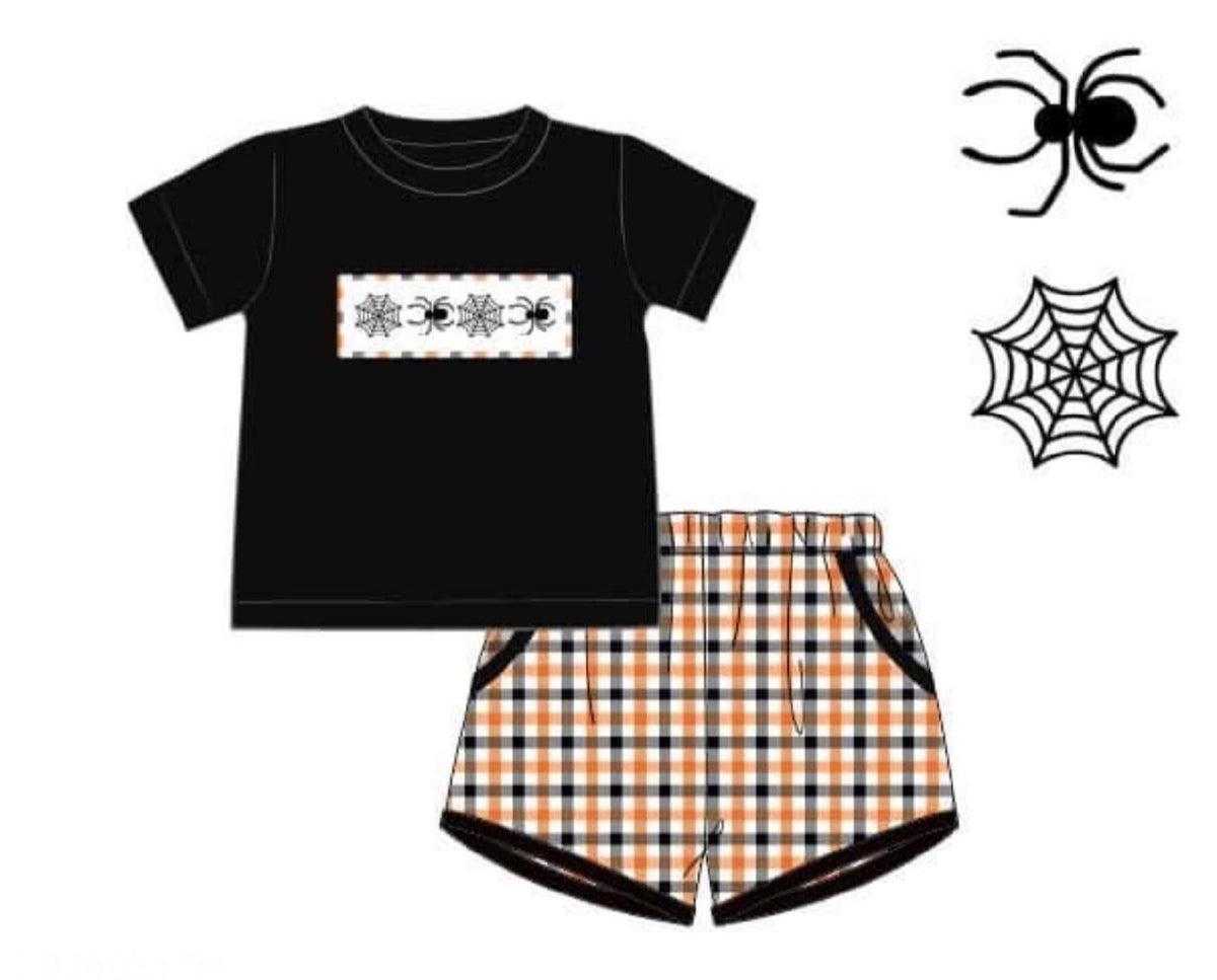 Spooky Spider Short Set