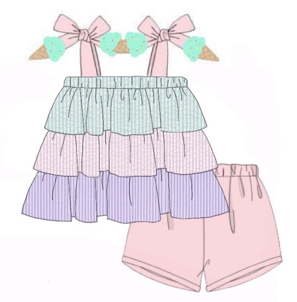 I Scream For Ice Cream Girl Set