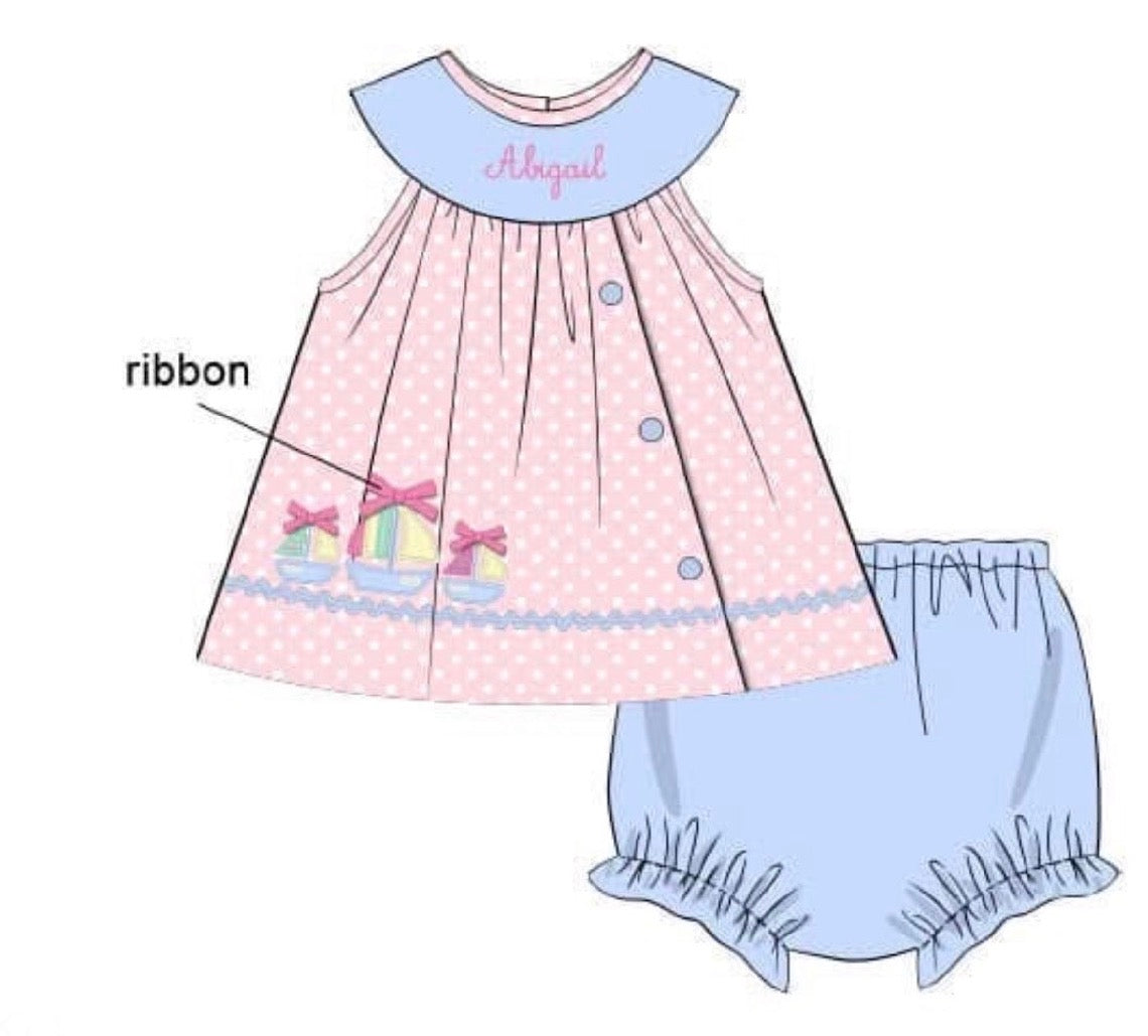 Pastel Sailing Bloomer Set