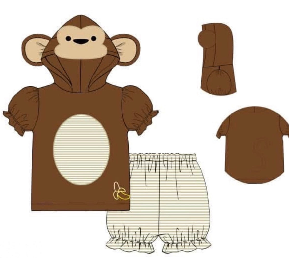 Monkey Business Girl Set