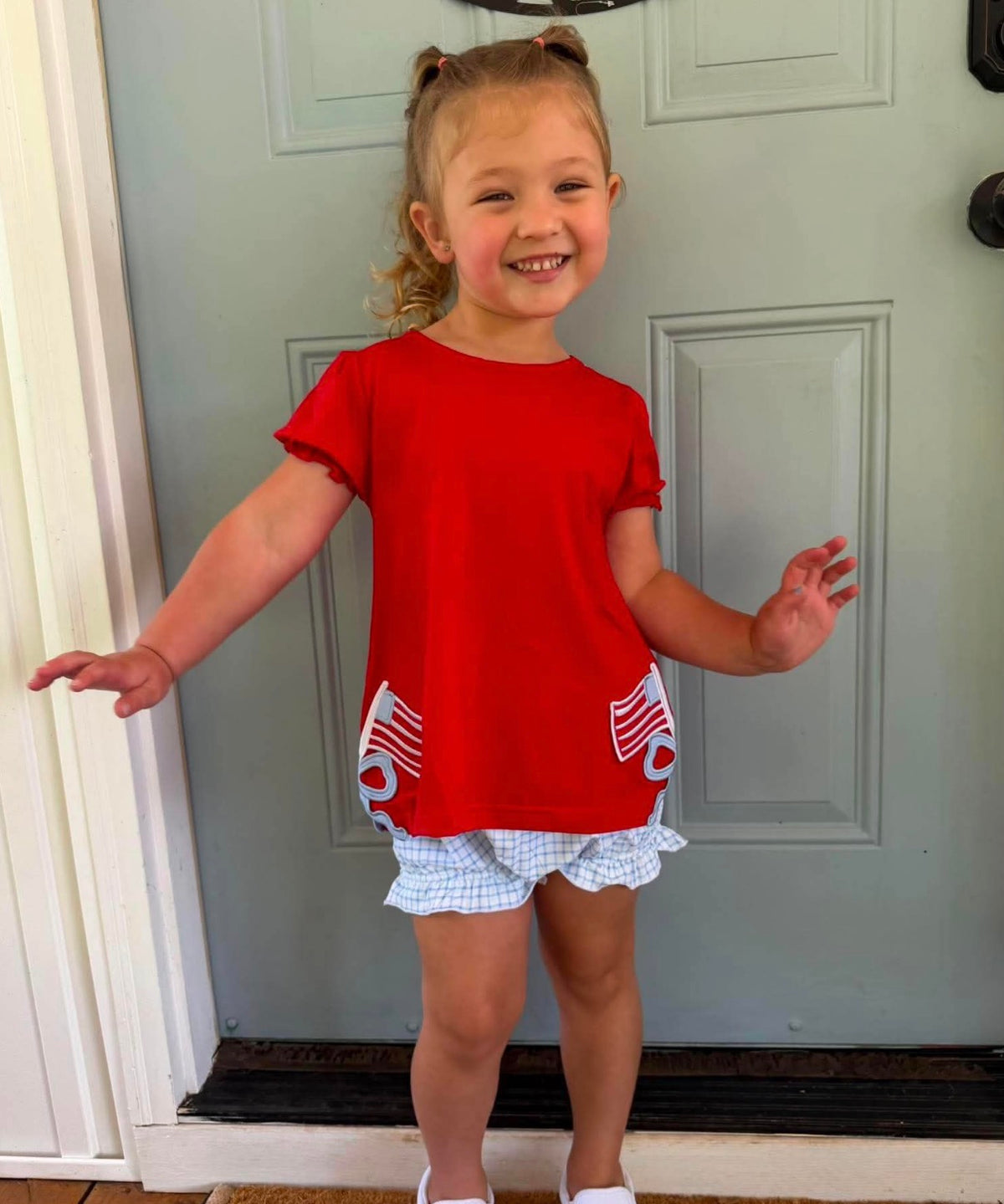 Patriotic Knit Bloomer Set