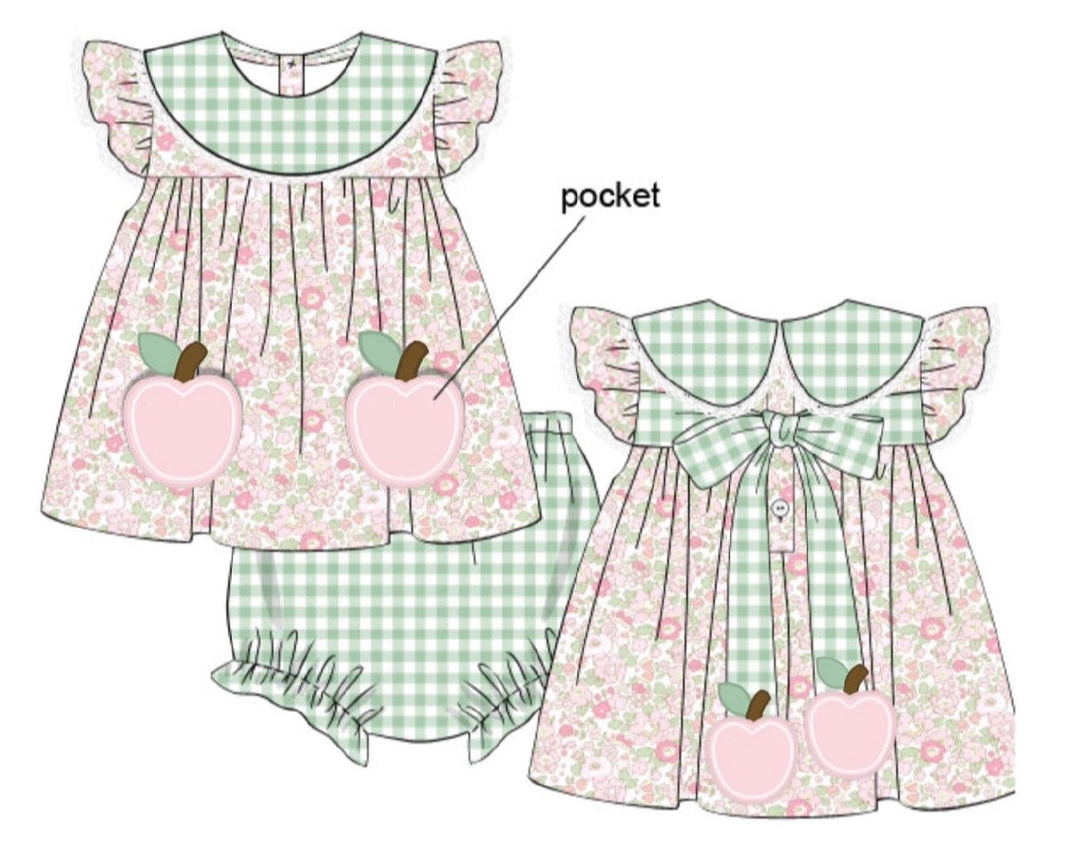 Pastel Apples Bloomer Set