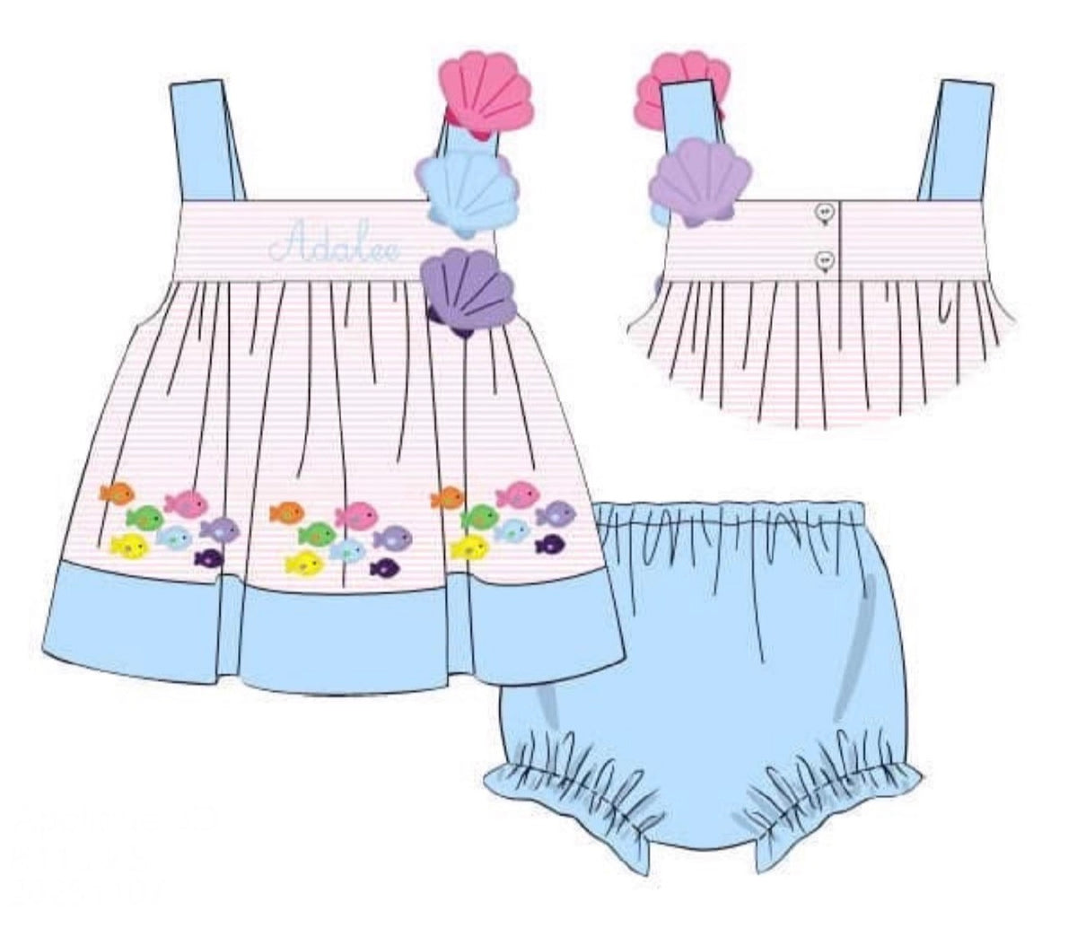 Under The Sea Bloomer Set