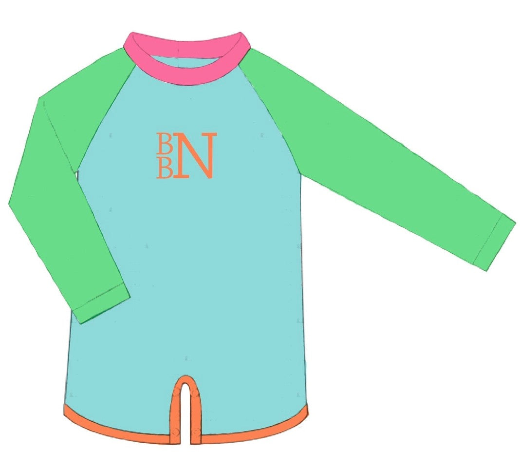 Neon Swim 1Pc. Rashguard