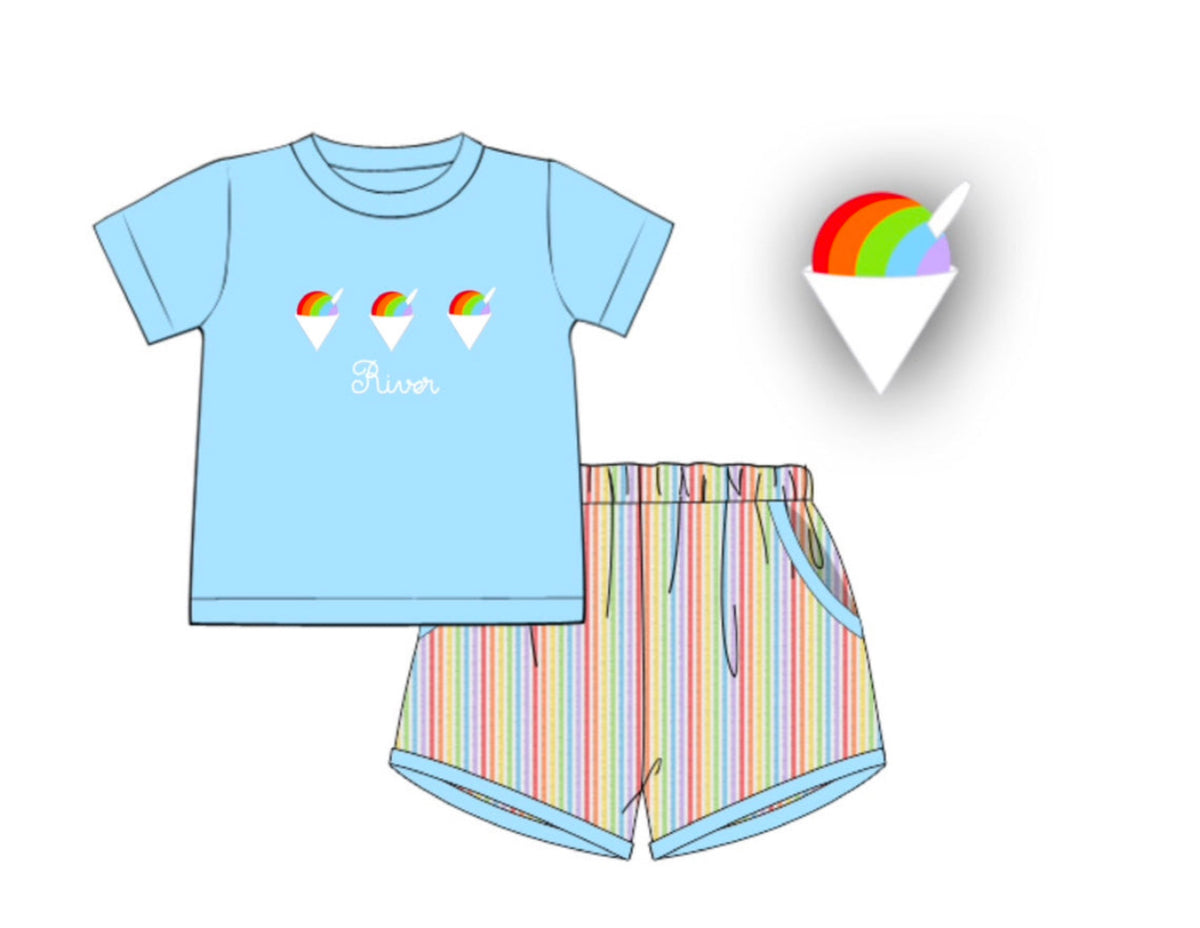 French Knot Snow Cones Boy Set