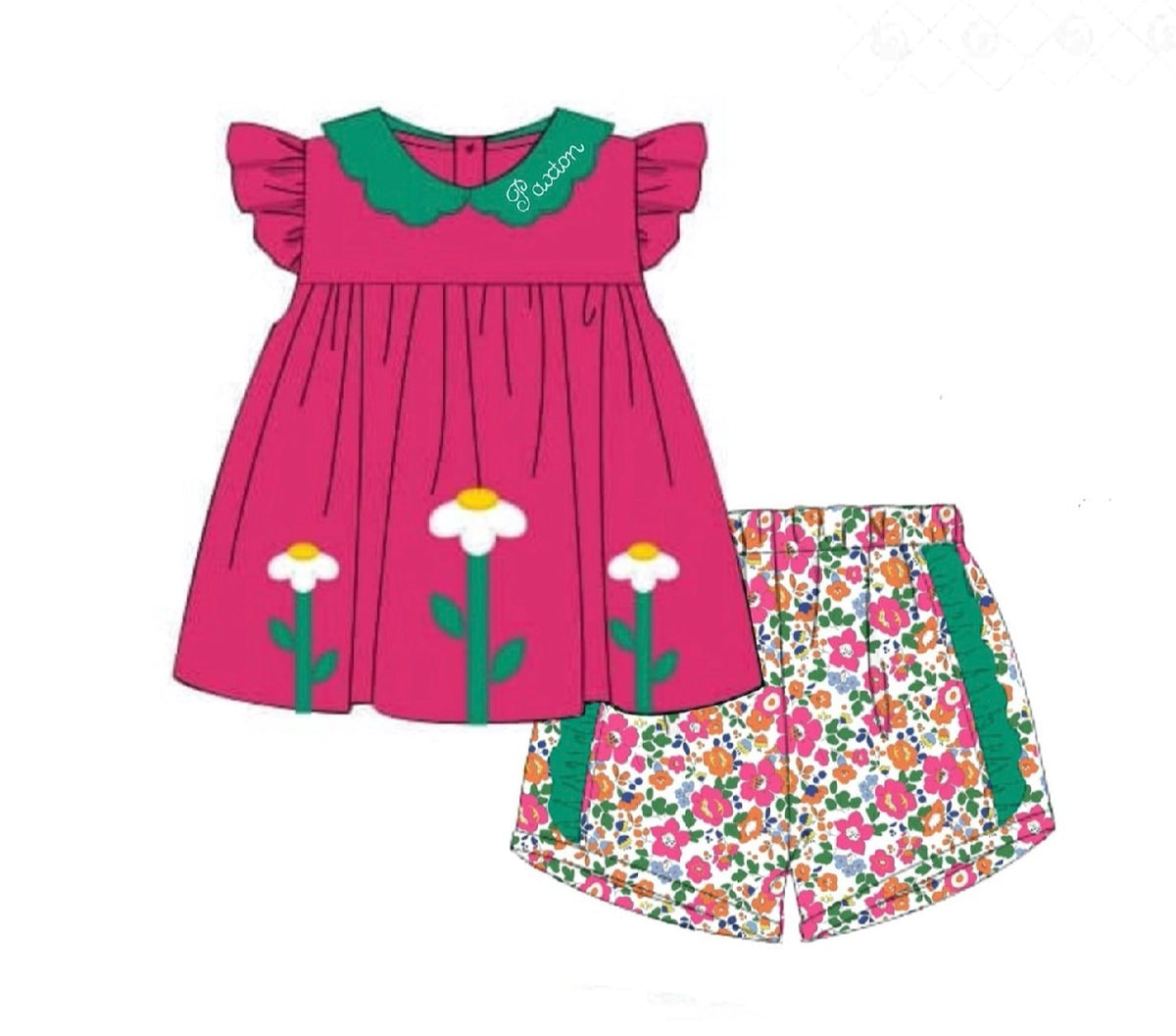 Oopsie Daisy Shorts Set