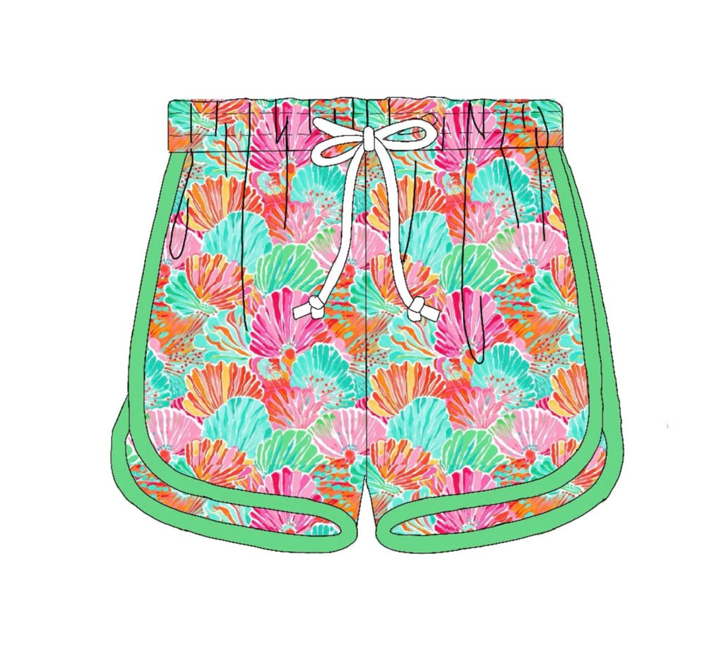 Bright Shells Swim Trunks