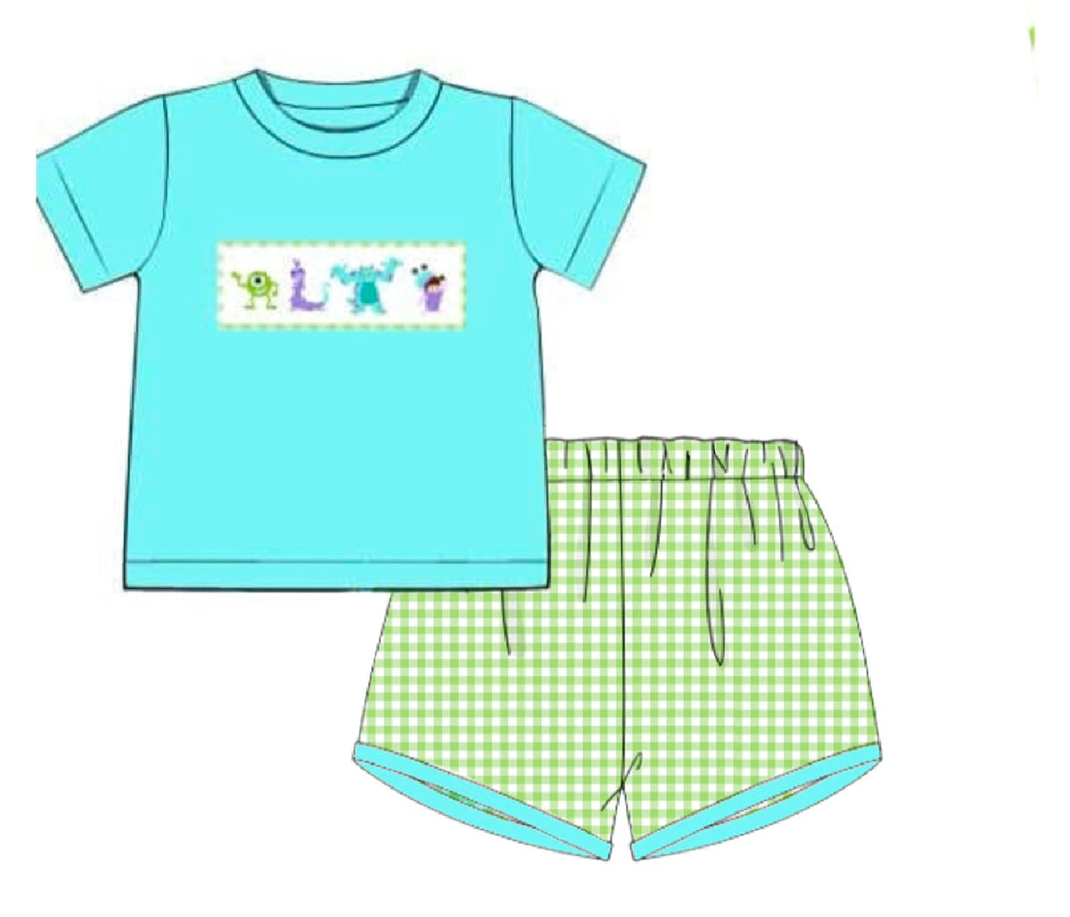 We Scare Because We Care Shorts Set