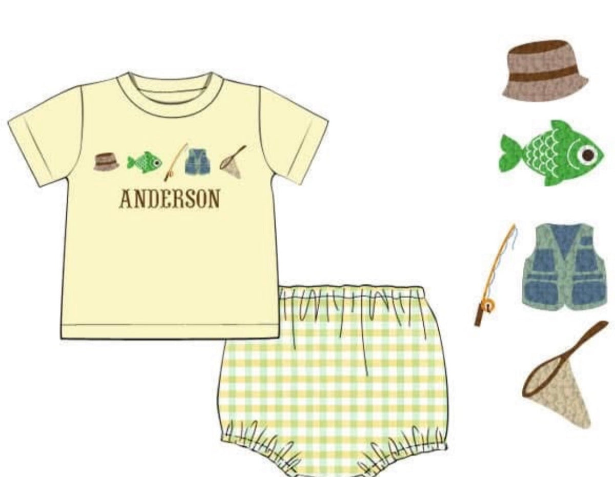 Gone Fishin Diaper Set