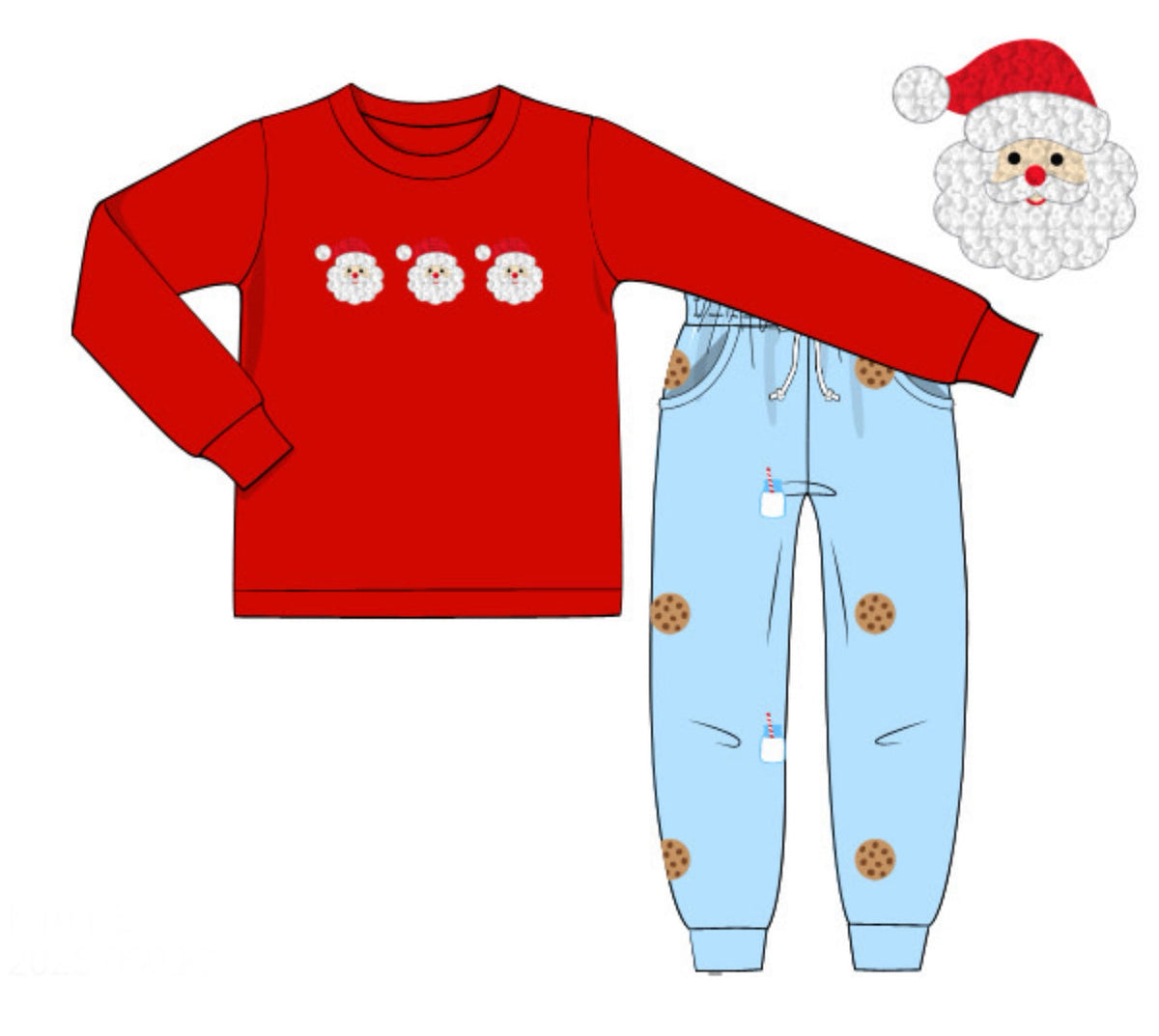Santa’s Cookies & Milk Jogger Set