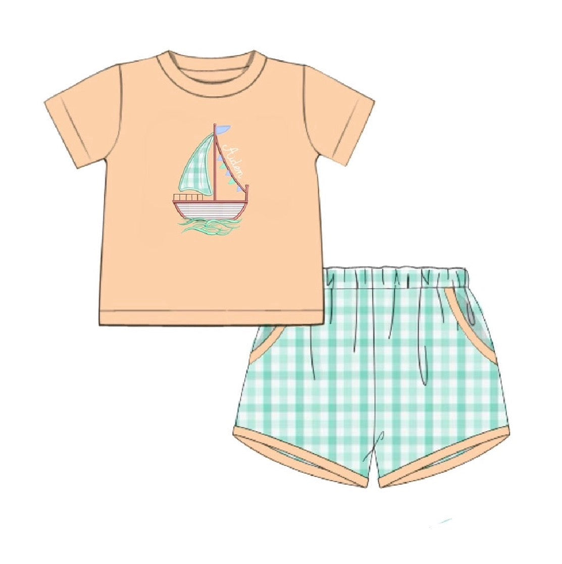 Sail Away With Me Shorts Set