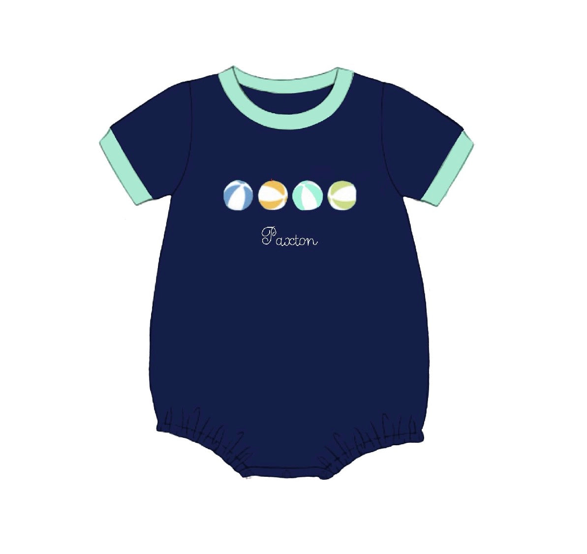 French Knot Beach Ball Bubble