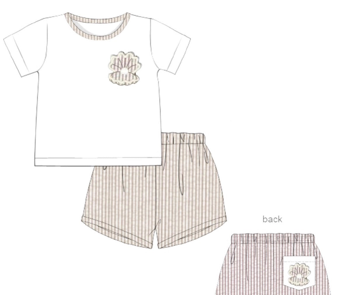 Seersucker Shells Boy Set