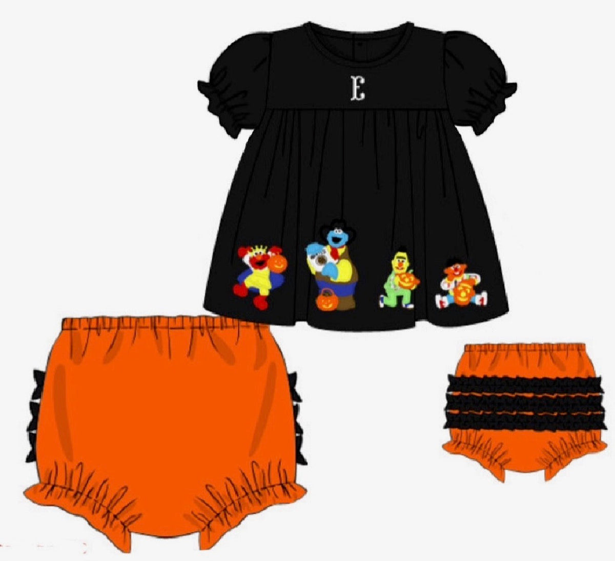Spooky Street Bloomer Set