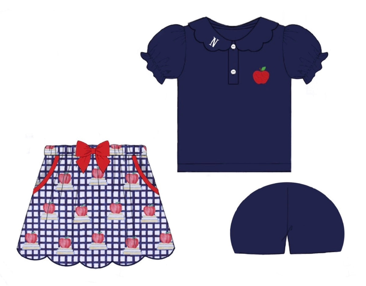 Apples & Stacks Girl Set
