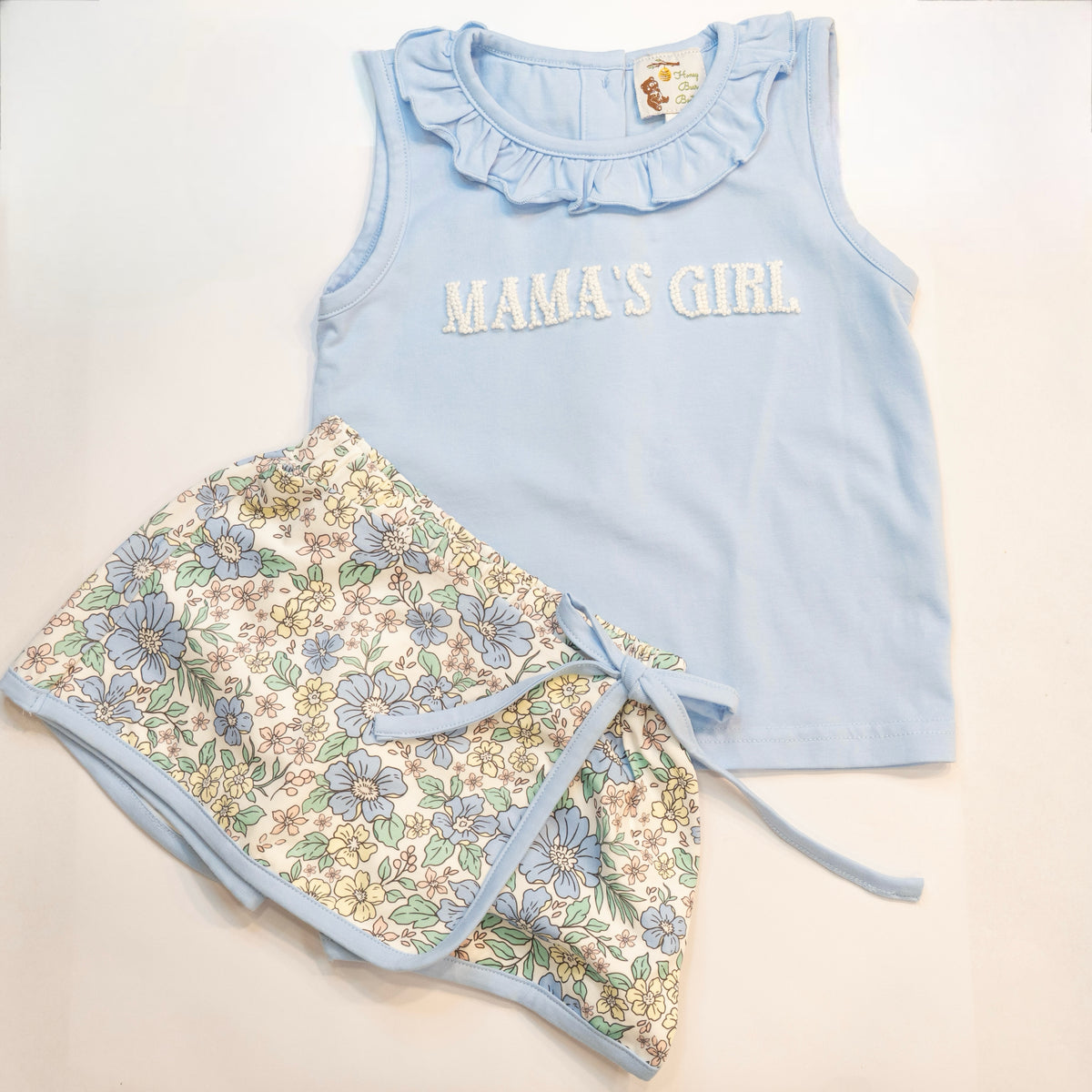 Floral & Mint Skort Set