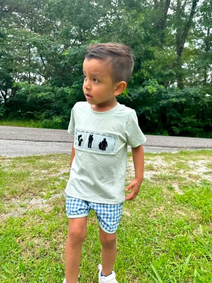 Smocked Daddy & Me Boy Set