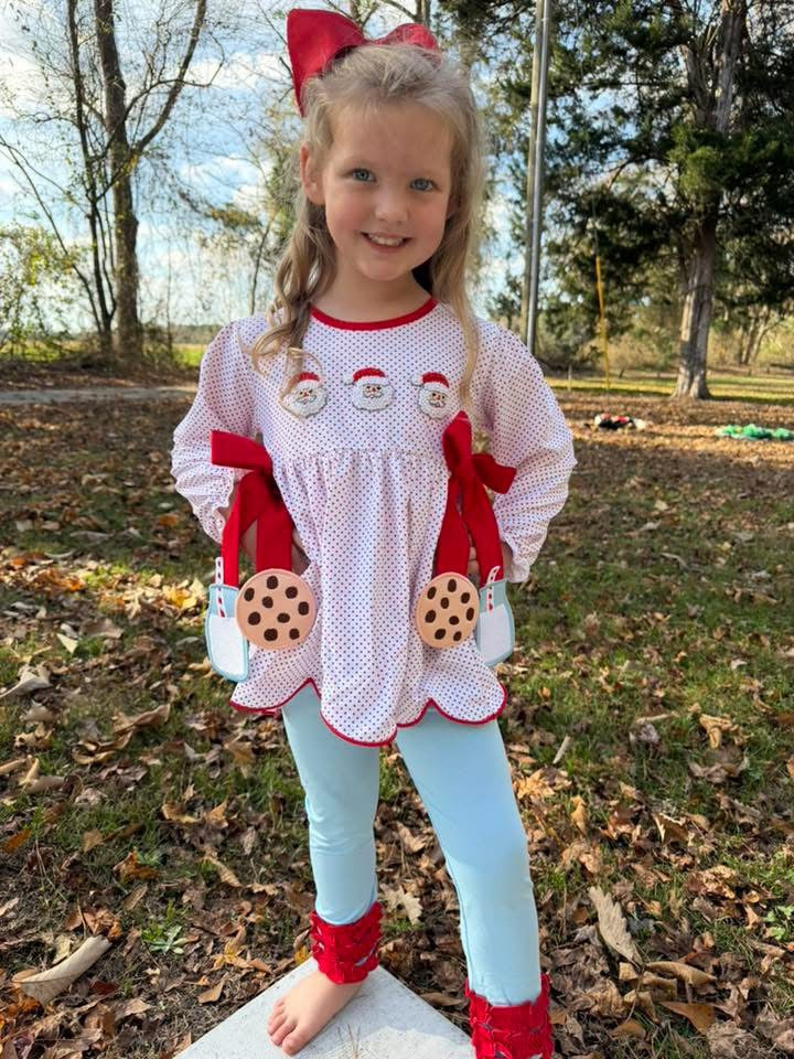 Santa’s Cookies & Milk Leggings Set