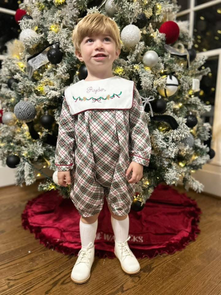 Village Plaid Bubble- NO MONOGRAM