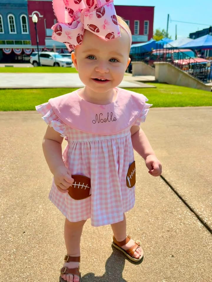 Appliqué Footballs Bloomer Set