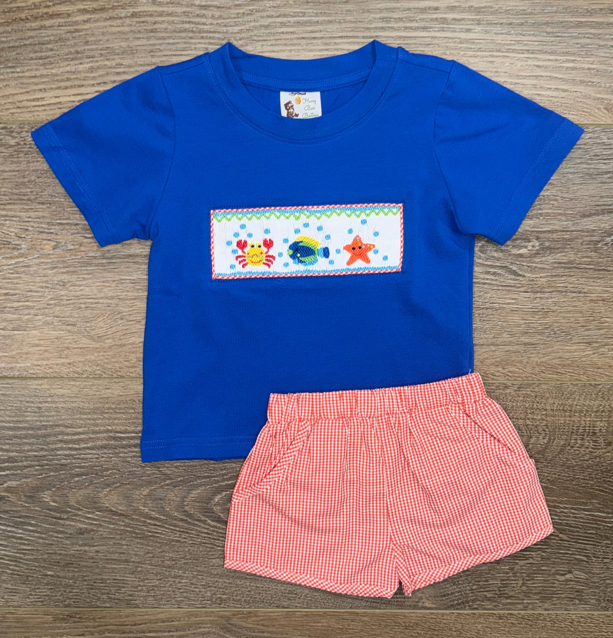 Smocked Sea Friends Short Set